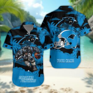 Carolina Panthers Personalized Hawaiian Shirt ??Custom Name