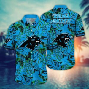 Carolina Panthers Plants NFL Football Team Hawaiian Shirt