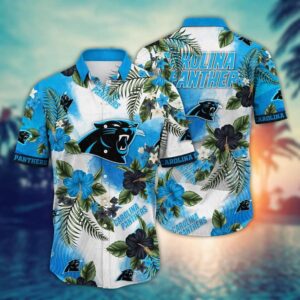 Carolina Panthers Seaside NFL Football Team Hawaiian Shirt