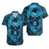 Carolina Panthers Skull Storm Hawaiian Shirt
