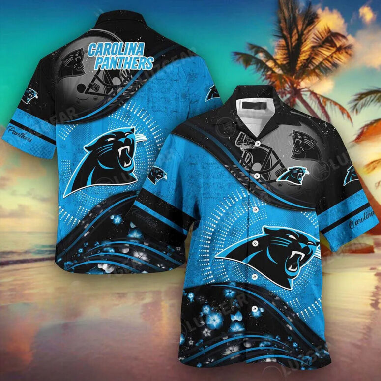 Carolina Panthers Storm Surge Hawaiian Shirt Carolina Panthers Storm Surge Hawaiian Shirt
