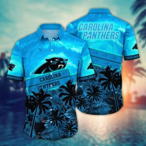 Carolina Panthers Summer Sky NFL Football Team Hawaiian Shirt