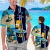 Carolina Panthers The Simpson Custom Name NFL Football Team Hawaiian Shirt