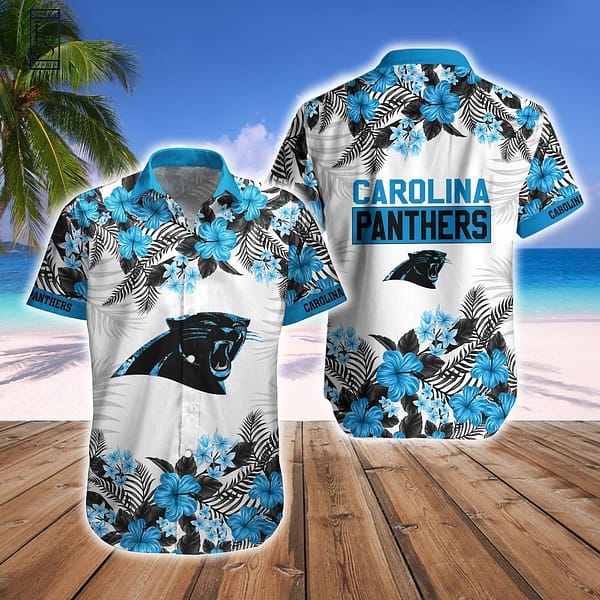 Carolina Panthers Tropical NFL Football Team Hawaiian Shirt Carolina Panthers Tropical NFL Football Team Hawaiian Shirt