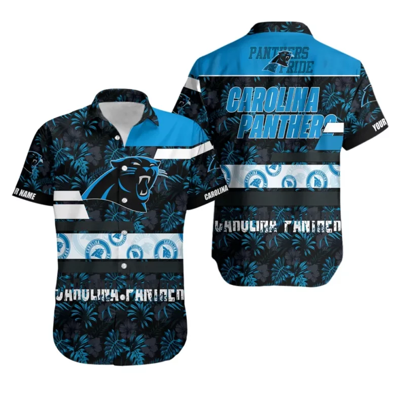 Carolina Panthers Tropical Paradise Hawaiian Shirt Carolina Panthers Tropical Paradise Hawaiian Shirt