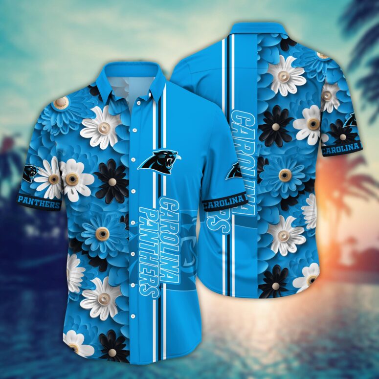 Carolina Panthers Tropical Thunder Hawaiian Shirt Carolina Panthers Tropical Thunder Hawaiian Shirt