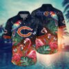 Chicago Bears Pink Flamingo NFL Football Team Hawaiian Shirt