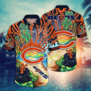 Chicago Bears Seashore NFL Football Team Hawaiian Shirt