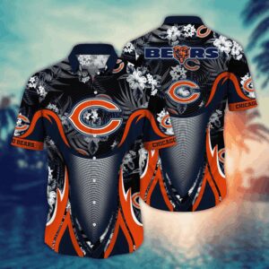 Chicago Bears Sun Soaked NFL Football Team Hawaiian Shirt