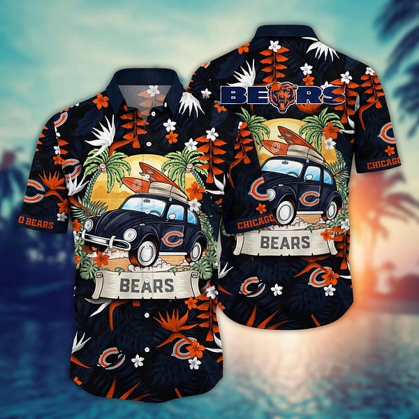 Chicago Bears Vacation NFL Football Team Hawaiian Shirt Chicago Bears Vacation NFL Football Team Hawaiian Shirt