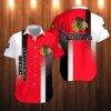 Chicago Blackhawks Bold Stripes Hawaiian Shirt