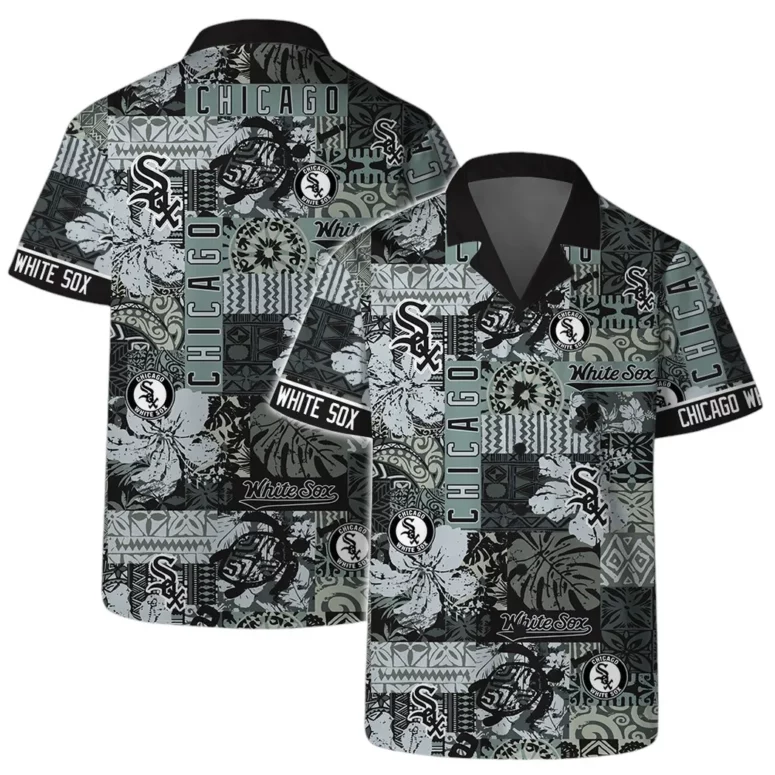 Chicago White Sox Logo Vintage Pattern Hawaiian Shirt Chicago White Sox Logo Vintage Pattern Hawaiian Shirt