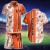 Cincinnati Bengals Floral Stripe Hawaiian Shirt
