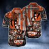 Cincinnati Bengals Horror Movie Characters Hawaiian Shirt
