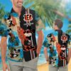 Cincinnati Bengals Mickey Mouse Custom Name NFL Football Team Hawaiian Shirt