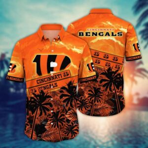 Cincinnati Bengals Midsummer NFL Football Team Hawaiian Shirt