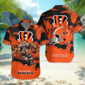 Cincinnati Bengals Personalized Hawaiian Shirt ??Custom Name