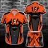 Cincinnati Bengals Striped Arrow Hawaiian Shirt