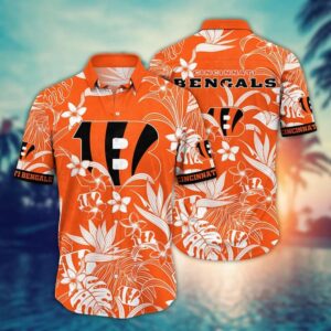 Cincinnati Bengals Sunsoaked NFL Football Team Hawaiian Shirt