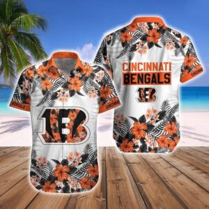 Cincinnati Bengals Tropical Style NFL Football Team Hawaiian Shirt