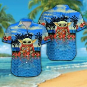 Cleveland Browns Baby Yoda NFL Football Team Hawaiian Shirt