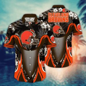 Cleveland Browns Basic V1 NFL Football Team Hawaiian Shirt