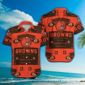 Cleveland Browns Est 1946 NFL Football Team Hawaiian Shirt