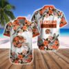 Cleveland Browns Floral Helmet NFL Football Team Hawaiian Shirt