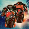 Cleveland Browns Greenery NFL Football Team Hawaiian Shirt