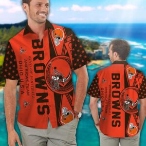 Cleveland Browns King Of Football NFL Football Team Hawaiian Shirt