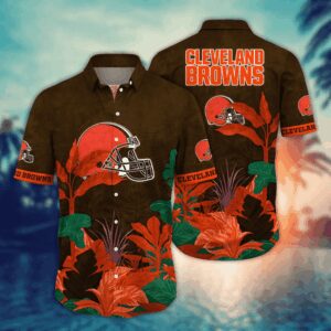 Cleveland Browns Summer Plants NFL Football Team Hawaiian Shirt
