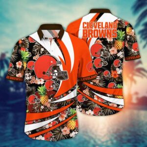 Cleveland Browns Tropical Fruits NFL Football Team Hawaiian Shirt