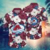 Colorado Avalanche Floral Elegance Hawaiian Shirt