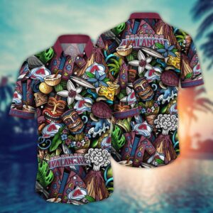 Colorado Avalanche Island Tiki Hawaiian Shirt