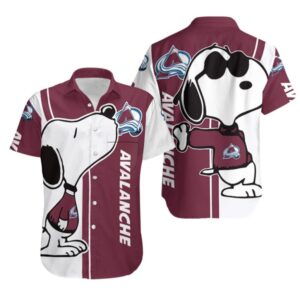 Colorado Avalanche Snoopy Chill Hawaiian Shirt