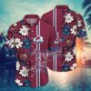 Colorado Avalanche Striped Floral Hawaiian Shirt