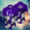 Colorado Rockies Dahlia Elegance Hawaiian Shirt