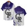 Colorado Rockies Minimalist Splash Hawaiian Shirt