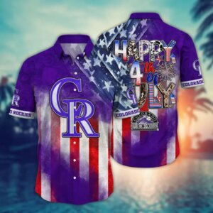 Colorado Rockies Patriotic Pride Hawaiian Shirt