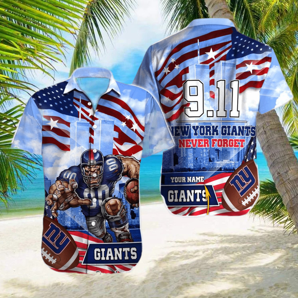 Custom News Yorks Giants Mascot 911 Hawaiian Shirt Custom News Yorks Giants Mascot 911 Hawaiian Shirt