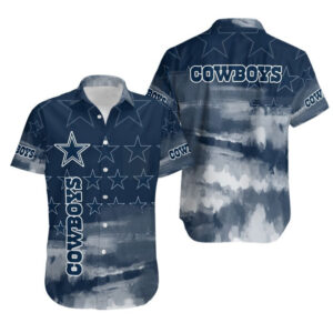 Dallas Cowboys Abstract Blue NFL Football Team Hawaiian Shirt