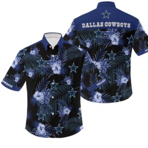 Dallas Cowboys Blue NFL Football Team Hawaiian Shirt