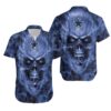 Dallas Cowboys Blue Skull NFL Football Team Hawaiian Shirt