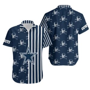Dallas Cowboys Dead Skull NFL Football Team Hawaiian Shirt