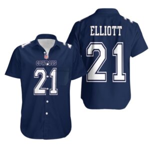 Dallas Cowboys Elliott 21 NFL Football Team Hawaiian Shirt