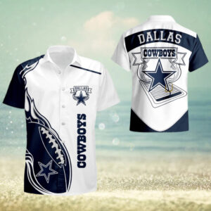 Dallas Cowboys Fire Ball NFL Football Team Hawaiian Shirt