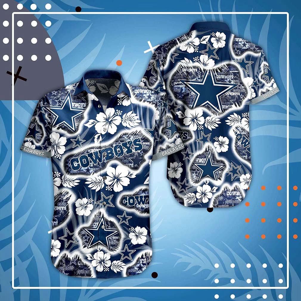 Dallas Cowboys Floral NFL Football Team Hawaiian Shirt Dallas Cowboys Floral NFL Football Team Hawaiian Shirt