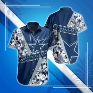 Dallas Cowboys Flower Pad NFL Football Team Hawaiian Shirt