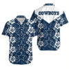 Dallas Cowboys Hibiscus Flower V2 NFL Football Team Hawaiian Shirt