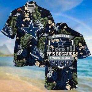 Dallas Cowboys If This Flag Offends You NFL Football Team Hawaiian Shirt